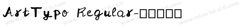 ArtTypo Regular字体转换
